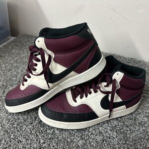 Nike Maroon and Black Sneakers